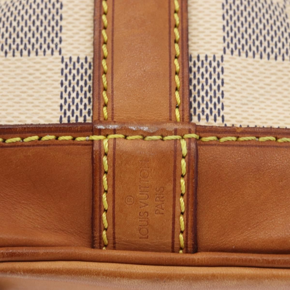 Louis Vuitton Noe Handbag Damier, Beige, Canvas, Shoulder Bag