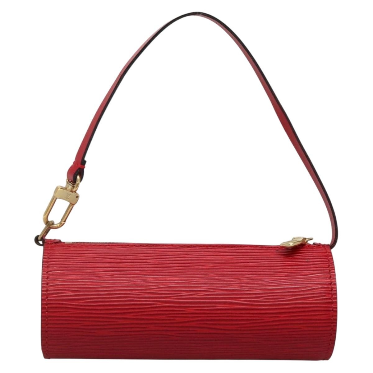 Louis Vuitton Soufflot Pochette Epi Leather, RED, LEATHER, Clutche & pouche