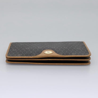 Christian Dior Vintage Honeycomb chain Canvas, BLACK, CANVAS, Handbag