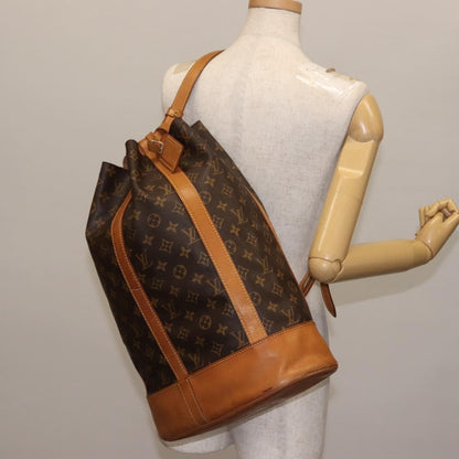 Louis Vuitton Randonnee Backpack Monogram Canvas, BROWN, CANVAS, Shoulder bag