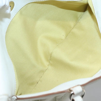 Salvatore Ferragamo Gancini Buckle Shoulder Bag Leather, WHITE, LEATHER, Shoulder bag