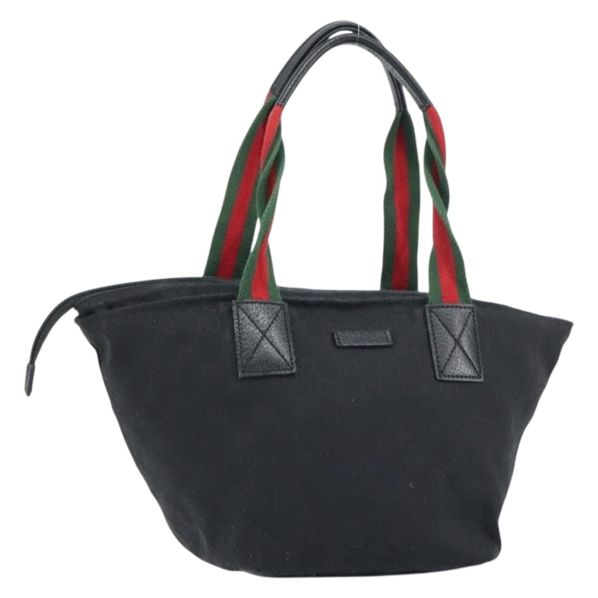 Gucci Web Zip Tote GG Canvas, BLACK, CANVAS, Tote bag