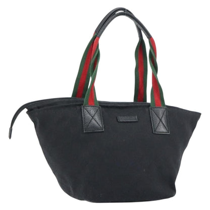 Gucci Web Zip Tote GG Canvas, BLACK, CANVAS, Tote bag