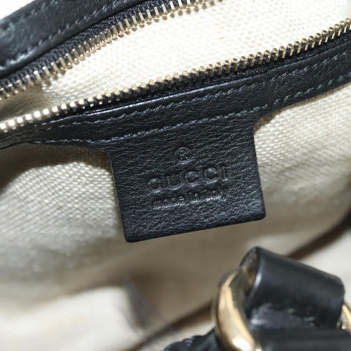 Gucci Marrakech Shoulder Bag Leather, BLACK, LEATHER, Tote bag