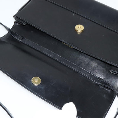 Bally Vintage Shoulder Bag Leather, BLACK, LEATHER, Shoulder bag