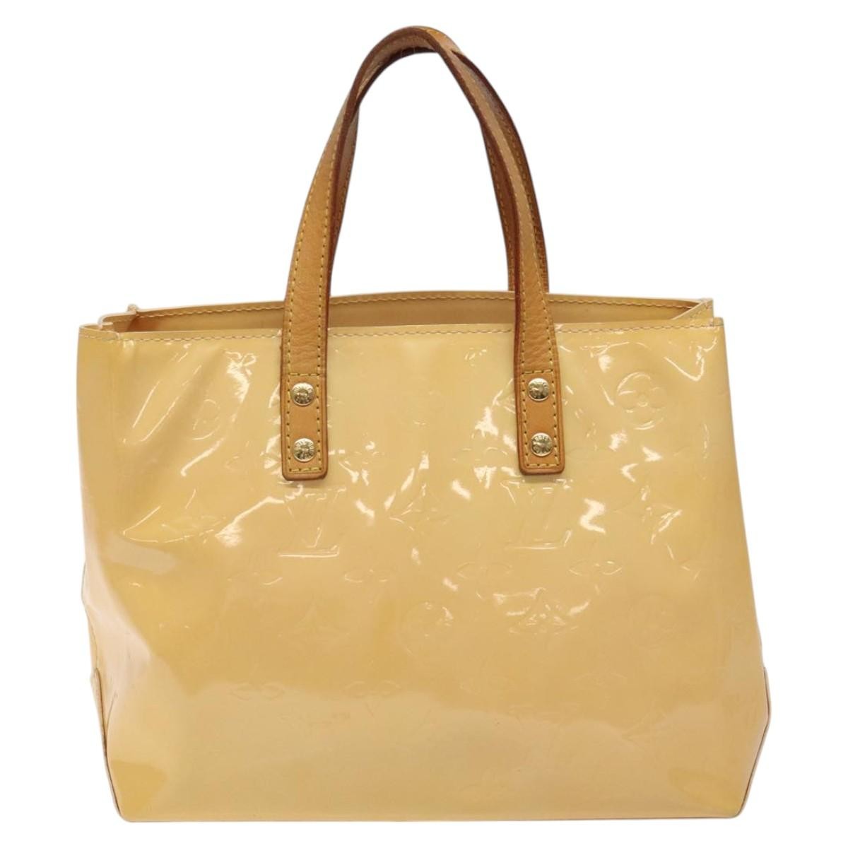 Louis Vuitton Vernis Houston Bag labellov, YELLOW, LEATHER, Handbag
