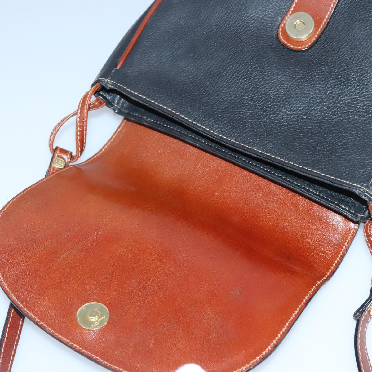 Bally Vintage Shoulder Bag Leather, Brown, Leather, Shoulder Bag
