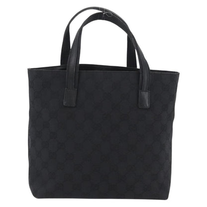 Gucci Double Pocket Tote GG Canvas, BLACK, CANVAS, Handbag