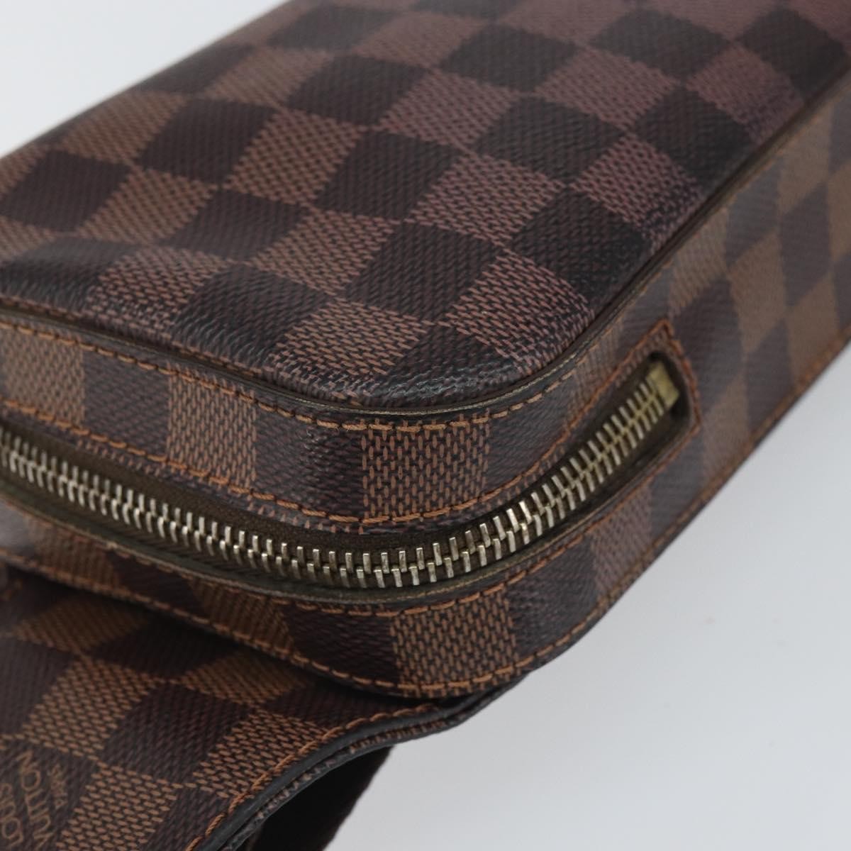 Louis Vuitton Geronimos Waist Bag Damier, BROWN, CANVAS, Clutche & pouche