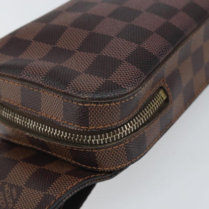 Louis Vuitton Geronimos Waist Bag Damier, BROWN, CANVAS, Clutche & pouche