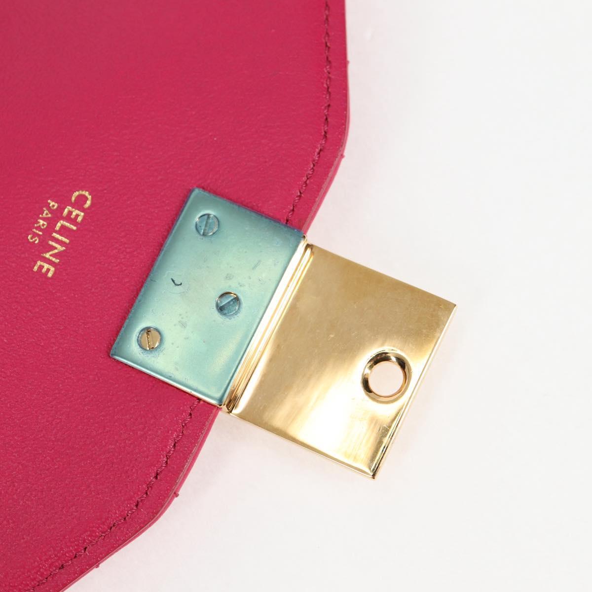 Celine C Bag Quilted Leather, PINK, LEATHER, Handbag