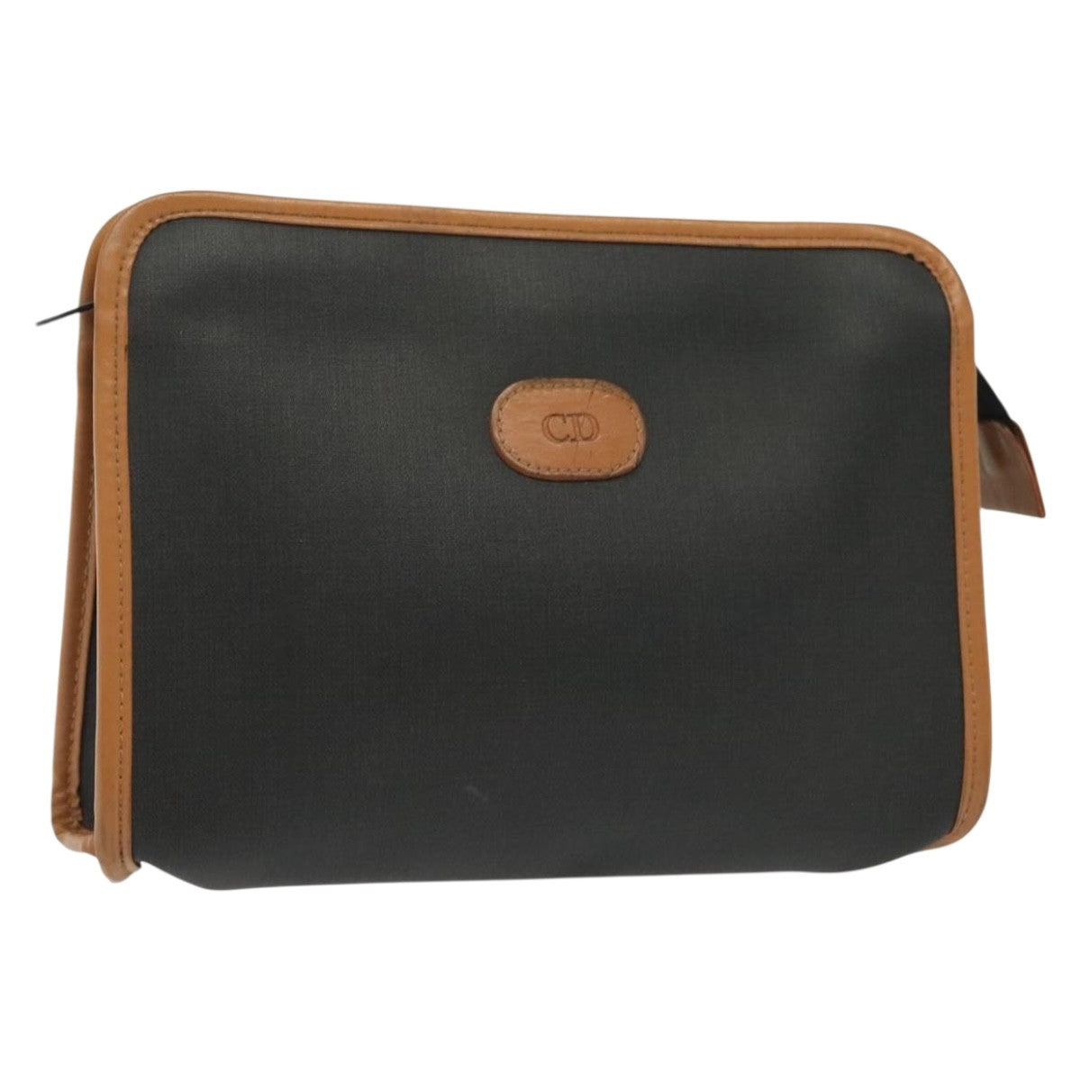 Christian Dior Homme Zip Around Pouch Leather, BLACK, PVC, Clutche & pouche