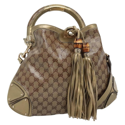 Gucci Indy Hobo GG Coated Canvas, BEIGE, CANVAS, Handbag