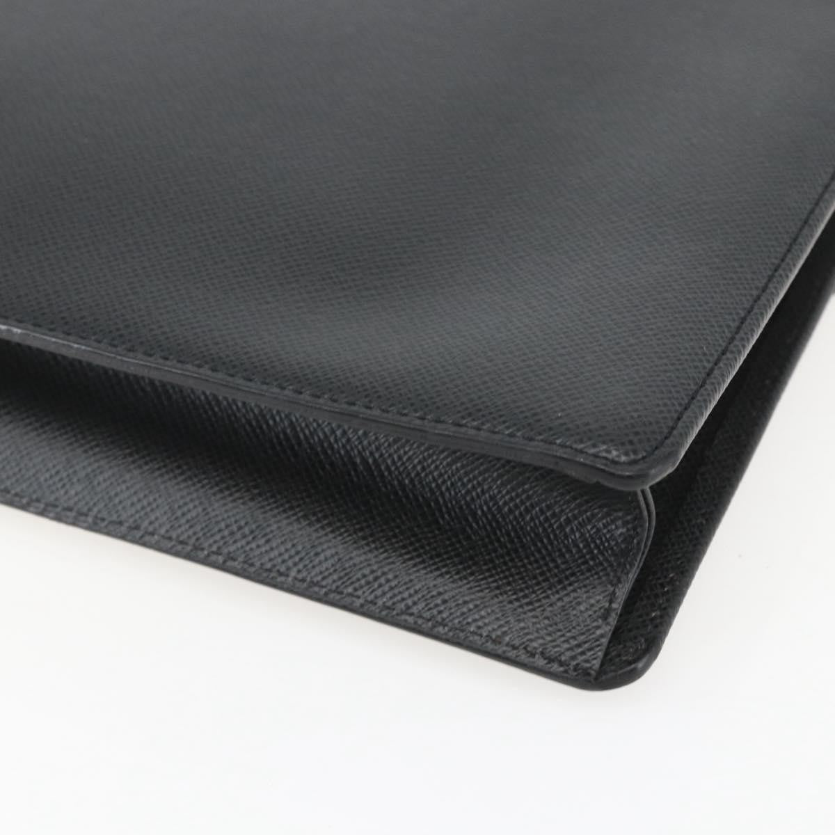 Louis Vuitton Porte-Documents Angara Briefcase Taiga Leather, GRAY, LEATHER, Briefcase