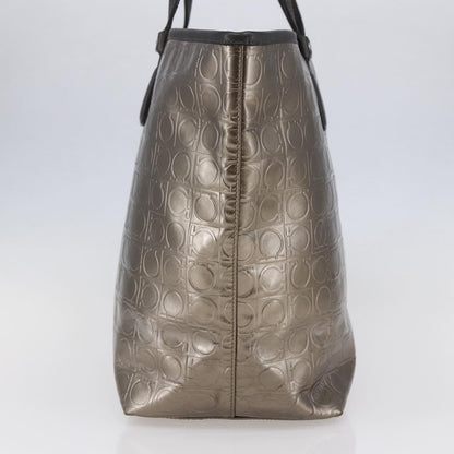 Salvatore Ferragamo Gancini Tote Patent leather, GOLD, PATENT_LEATHER, Tote bag