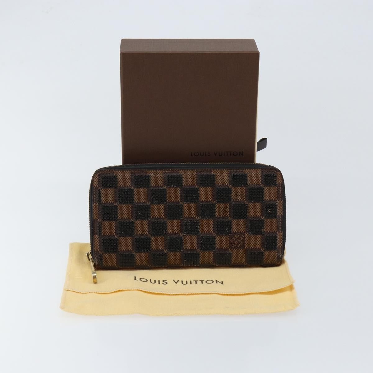 Louis Vuitton Zippy Wallet NM Damier Piet, BLACK, CANVAS, Wallets