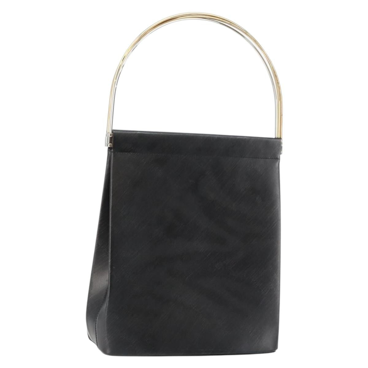 cartier Trinity Hand bag Leather, BLACK, LEATHER, Handbag