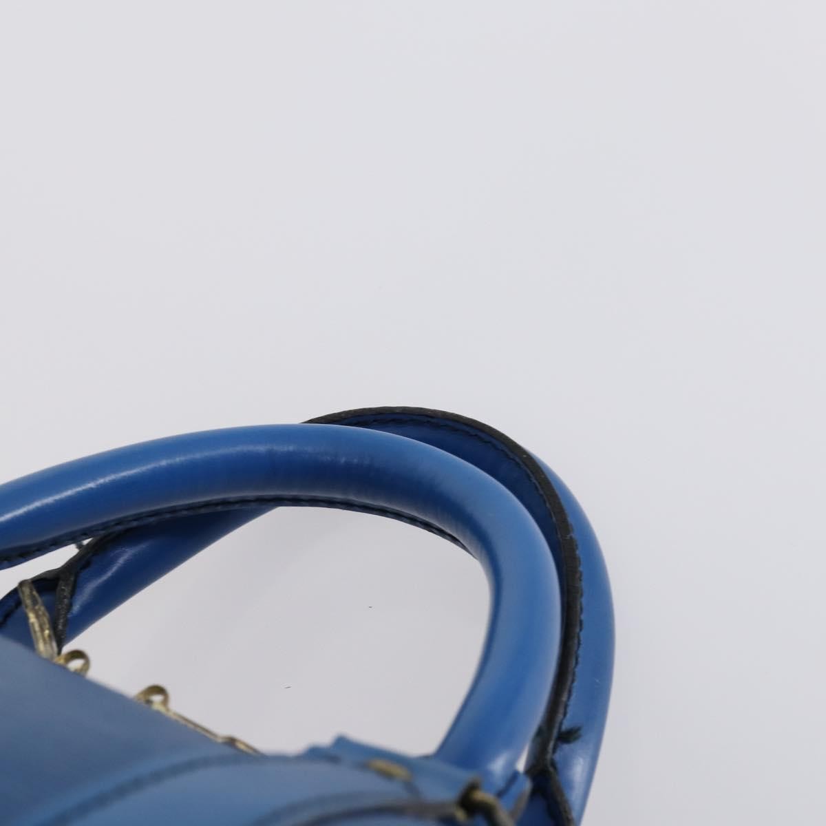 Louis Vuitton Keepall Bag Epi Leather, BLUE, LEATHER, Travel bag