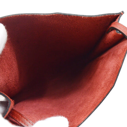 Hermes Onimaitou Pochette Box Calf, BURGUNDY, LEATHER, Shoulder bag