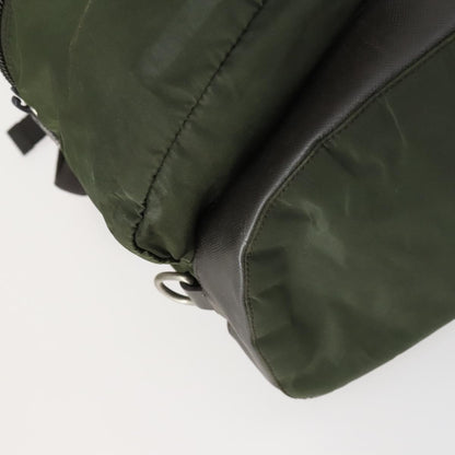 Prada Double Front Pocket Backpack Tessuto, KHAKI, NYLON, Backpack