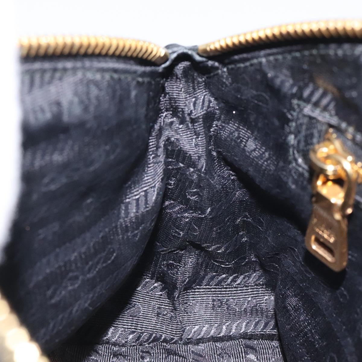Prada Vintage Pouch Tessuto, Gold, Nylon, Clutch
