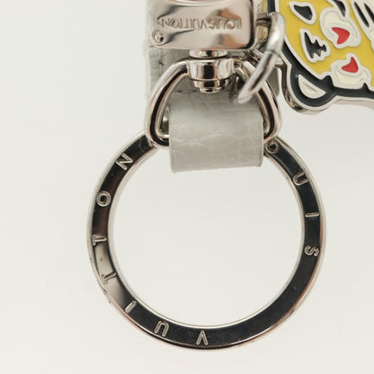 Louis Vuitton Animal Family Bag Charm and Key Holder Metal with Leather, WHITE, METAL, Charms and Keychains