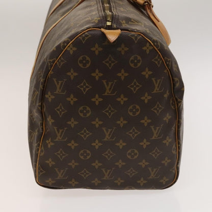 Louis Vuitton Keepall Bag Monogram Canvas, BROWN, CANVAS, Travel bag