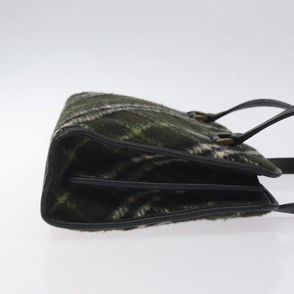 Burberry Nova Check Handbag Tweed, KHAKI, WOOL, Handbag