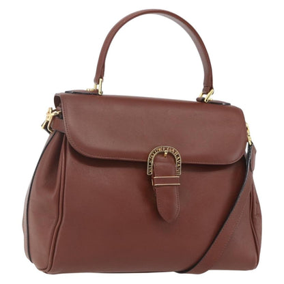 Valentino Garavani Vintage Handbag Leather, BROWN, LEATHER, Handbag
