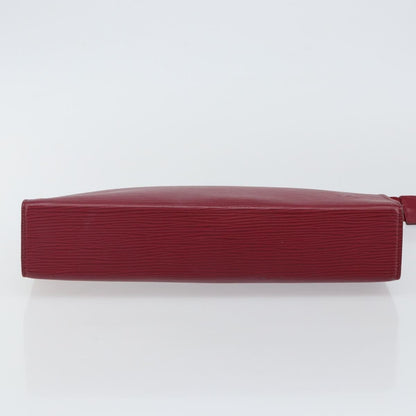 Louis Vuitton Toiletry Pouch Epi Leather, BURGUNDY, LEATHER, Toiletry Case