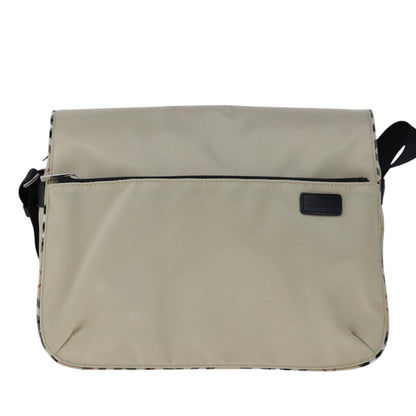 Burberry Vintage Crossbody Bag House Check Coated Canvas, BEIGE, NYLON, Shoulder bag
