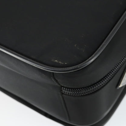 Prada Convertible Front Pocket Briefcase Tessuto with Saffiano Leather, Black, Nylon, Briefcase