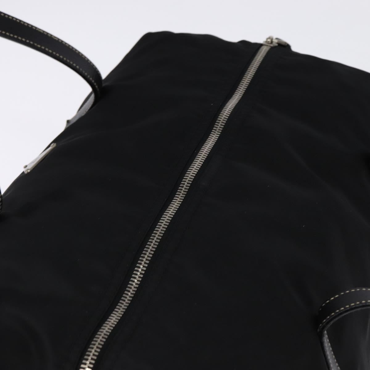 Prada Side Pocket Convertible Duffle Bag Tessuto, BLACK, NYLON, Travel bag