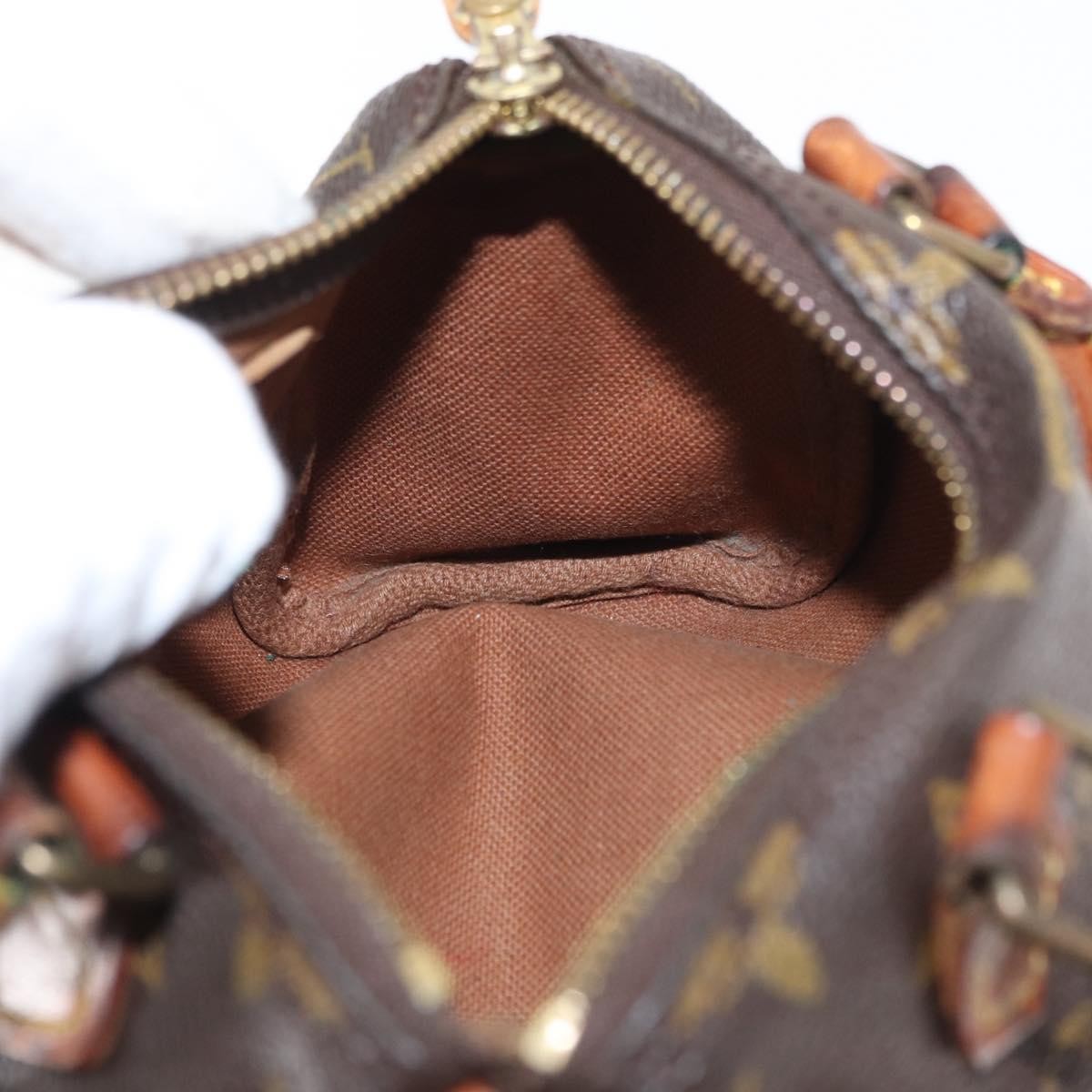 Louis Vuitton Speedy Mini HL Handbag Monogram Canvas, BROWN, CANVAS, Handbag