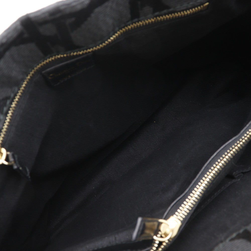 Christian Dior Vintage Lady Dior Bag Cannage Quilt Nylon, BLACK, NYLON, Tote bag