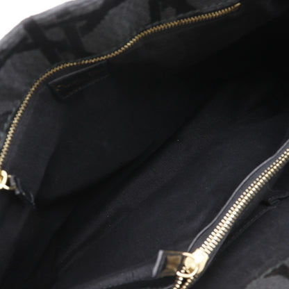 Christian Dior Vintage Lady Dior Bag Cannage Quilt Nylon, BLACK, NYLON, Tote bag