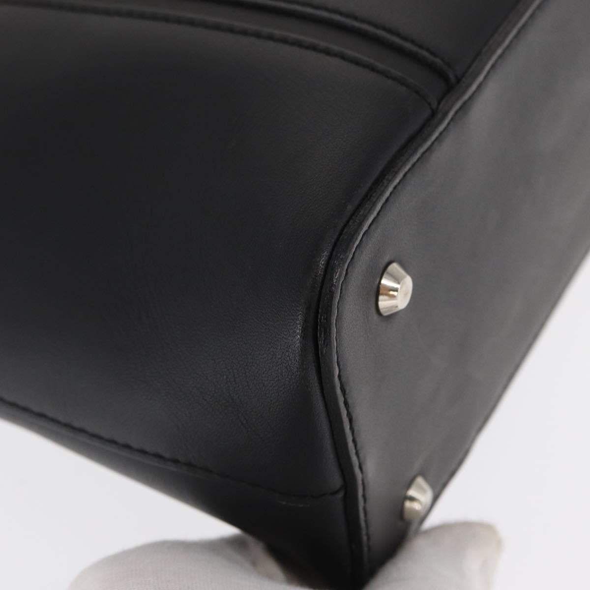 Burberry Vintage Handbag Leather, BLACK, LEATHER, Handbag