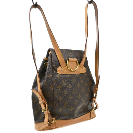 Louis Vuitton Vintage Montsouris Backpack Monogram Canvas, Brown, Canvas, Backpack