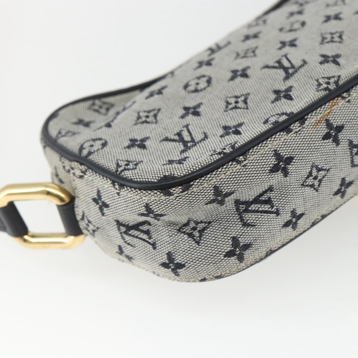 Louis Vuitton Juliette Crossbody Bag Mini Lin, BLUE, CANVAS, Shoulder bag