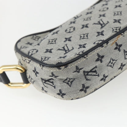 Louis Vuitton Juliette Crossbody Bag Mini Lin, BLUE, CANVAS, Shoulder bag