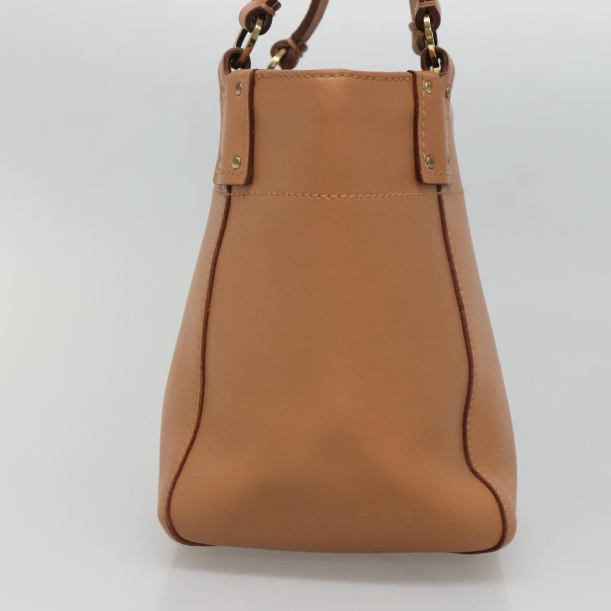 Gucci Vintage Handbag Leather, BEIGE, LEATHER, Handbag