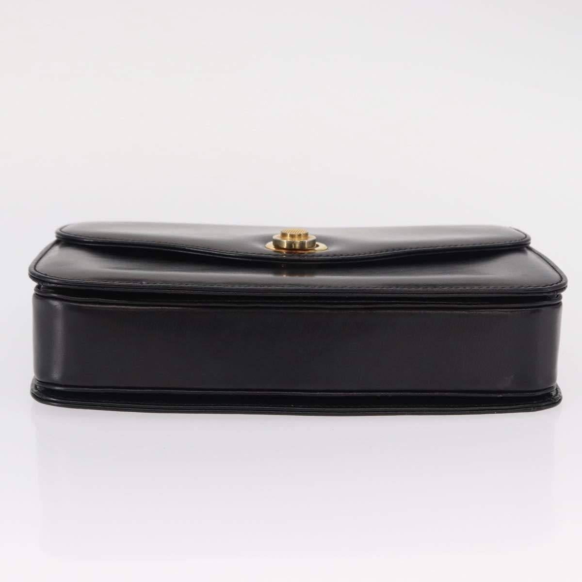 Gucci Vintage Shoulder Bag Leather, BLACK, LEATHER, Shoulder bag