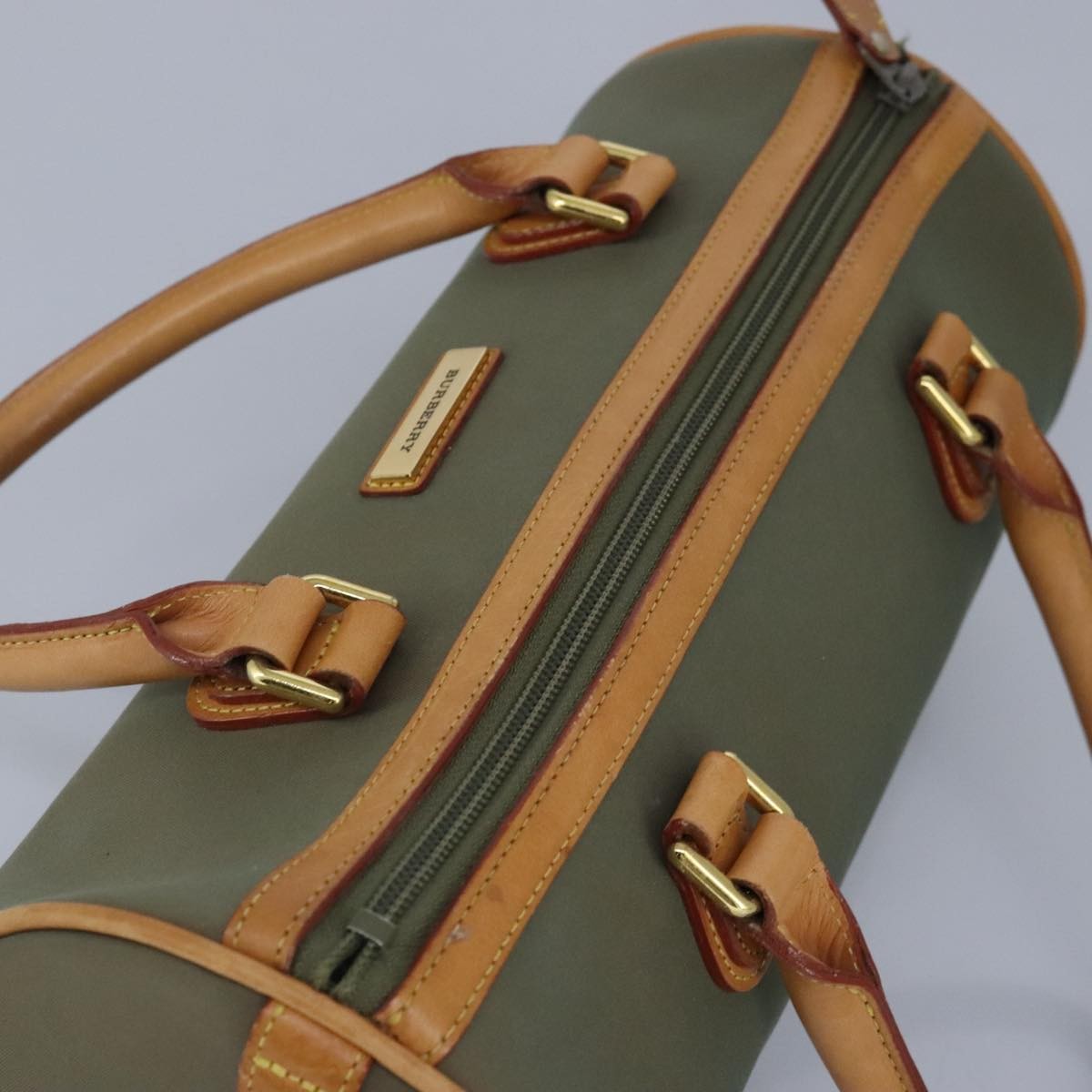 Burberry Vintage Handbag Nylon, KHAKI, NYLON, Handbag