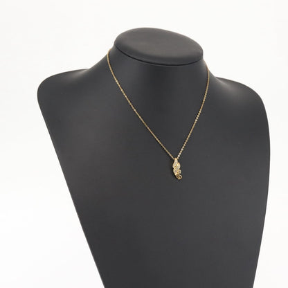 Christian Dior CD Pendant Necklace Gold-plated, GOLD, METAL, Necklace