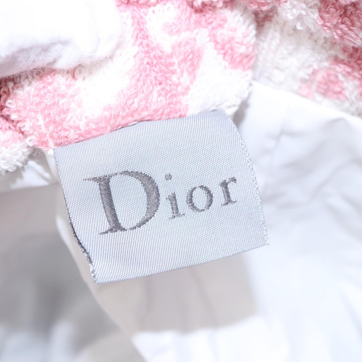 Christian Dior Vintage Trotter Pouch Pile, PINK, COTTON, Clutche & pouche
