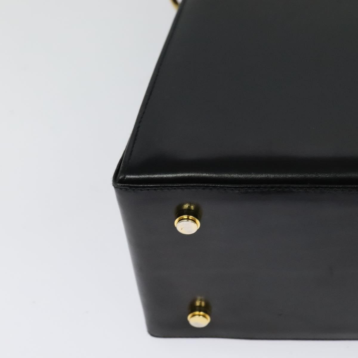 Salvatore Ferragamo Gancini Convertible Top Handle Bag Leather, BLACK, LEATHER, Handbag