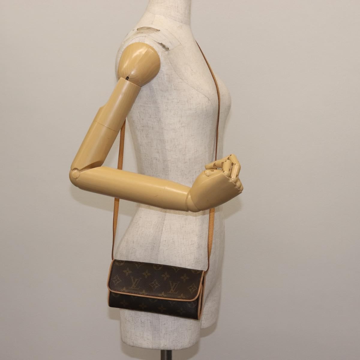 Louis Vuitton Twin Handbag Monogram Canvas, BROWN, CANVAS, Handbag