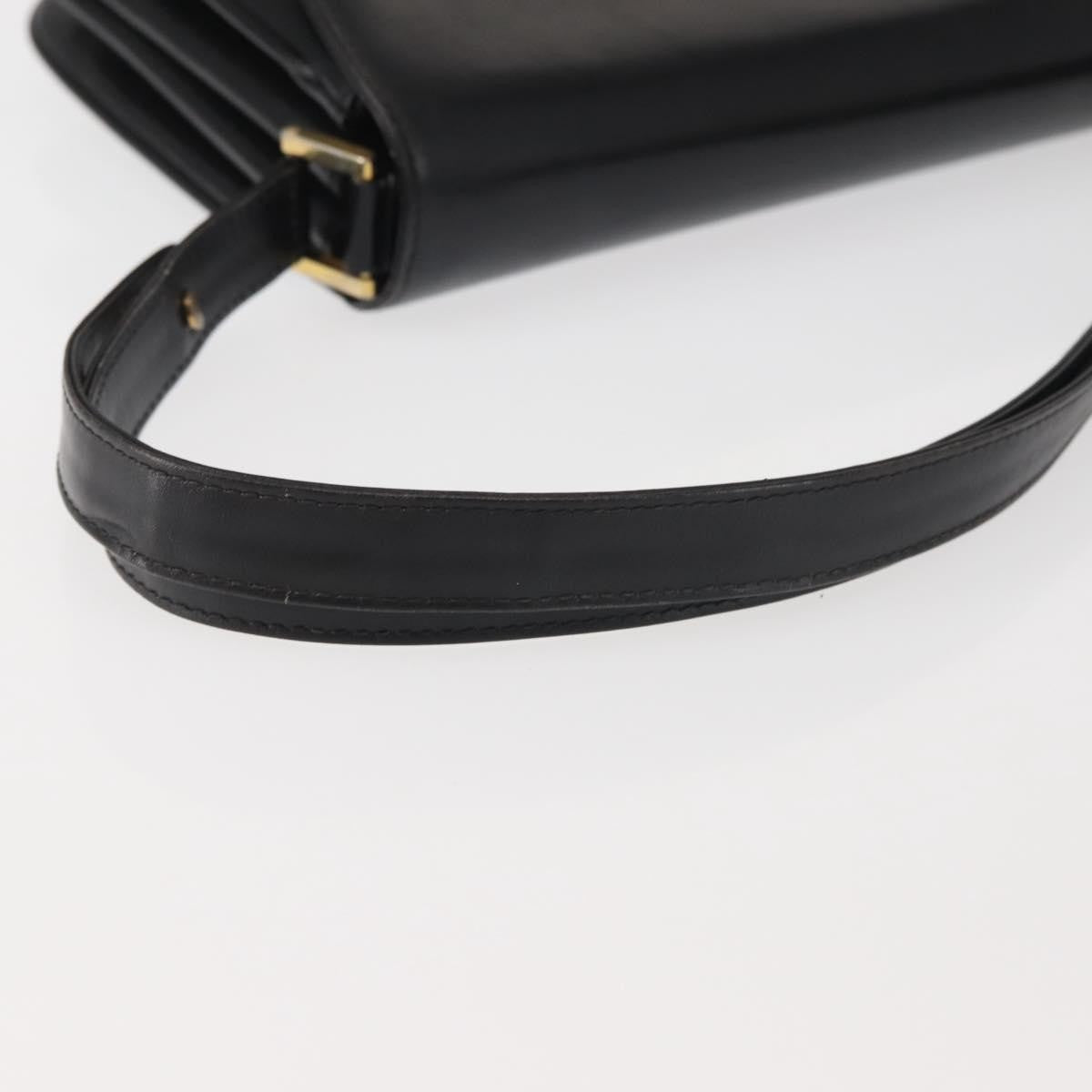 Bally Vintage Shoulder Bag Leather, Black, Leather, Shoulder Bag