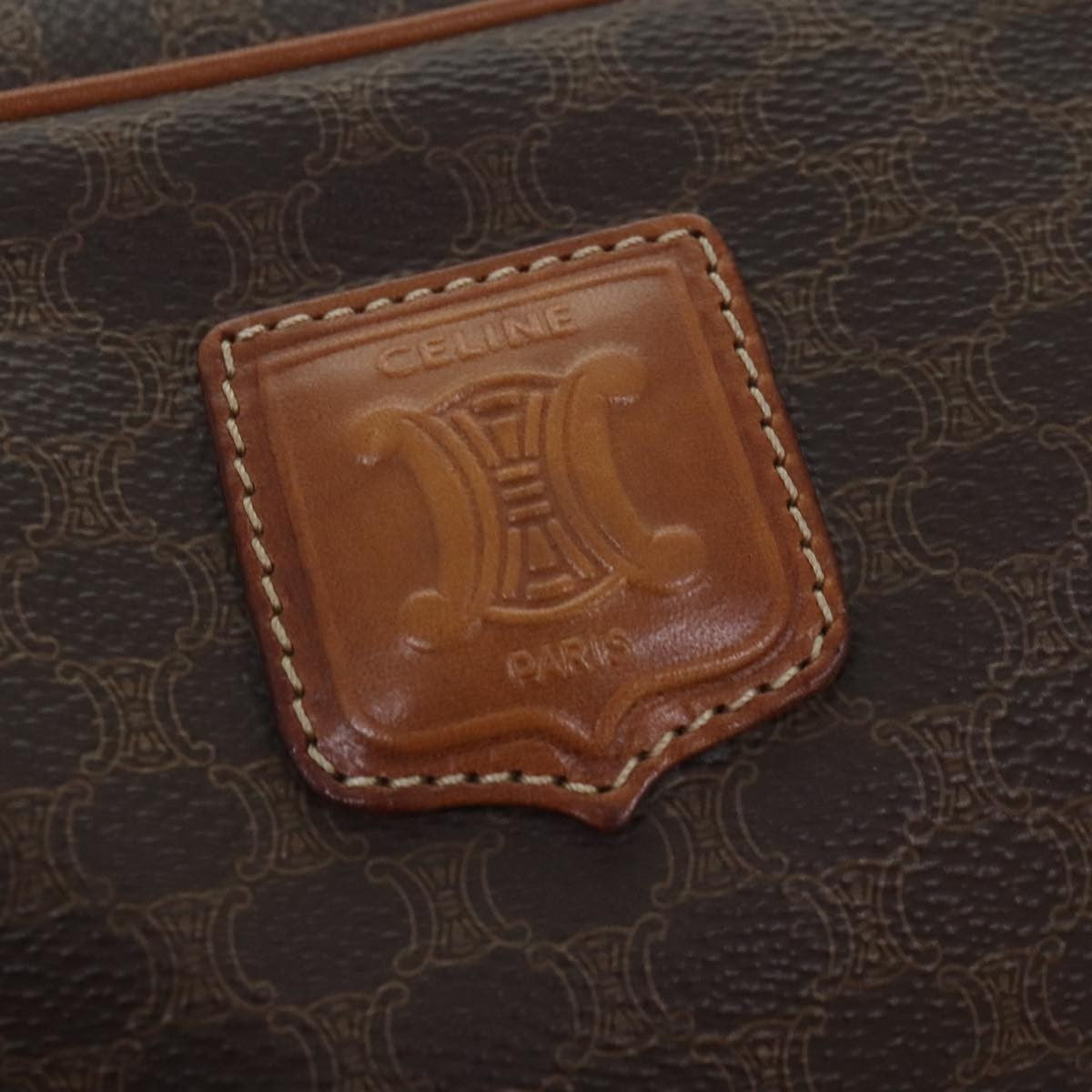 Celine Macadam Pochette Clutch, BROWN, CANVAS, Clutche & pouche