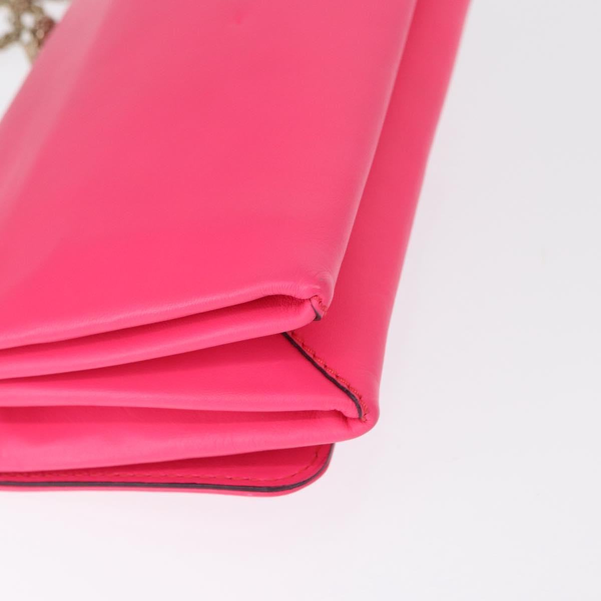 Valentino Garavani Va Va Voom Clutch Leather, Pink, Leather, Shoulder Bag